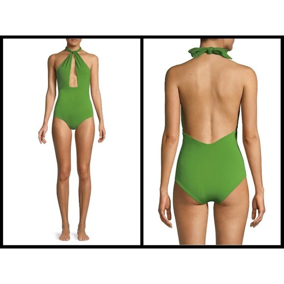 💕MARA HOFFMAN💕 Namya One-Piece Halter Swimsuit L - Picture 3 of 16